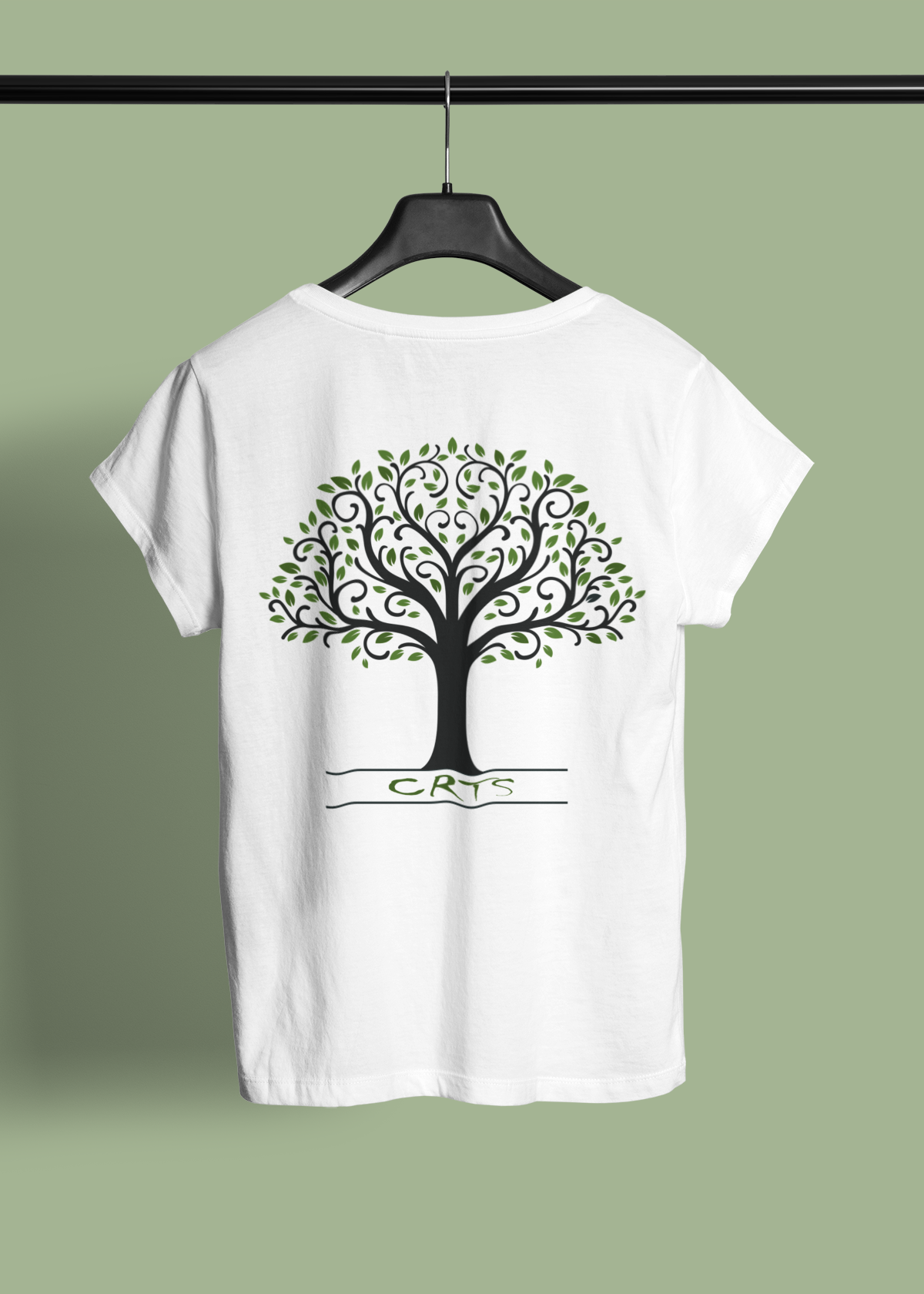 Living Tree Baskılı Bisiklet yaka beyaz  T-Shirt 